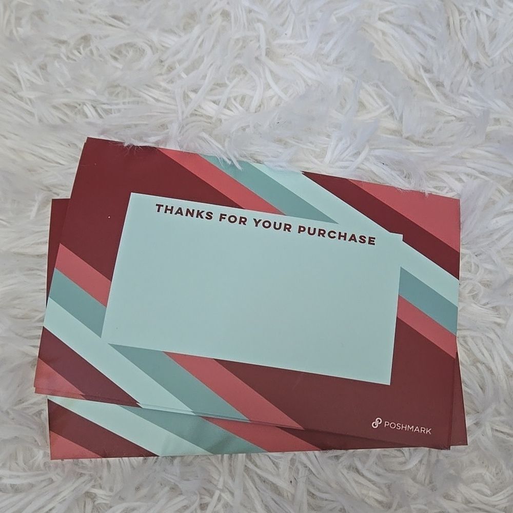 Thank You Card Swag Merch Posh Poshmark Cards Thanks Ltd Edition Supply 10